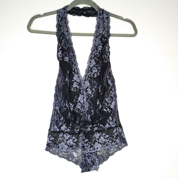 Wishlist Two Tone Lace Halter Teddy, Size 8, NWT - Picture 9 of 14